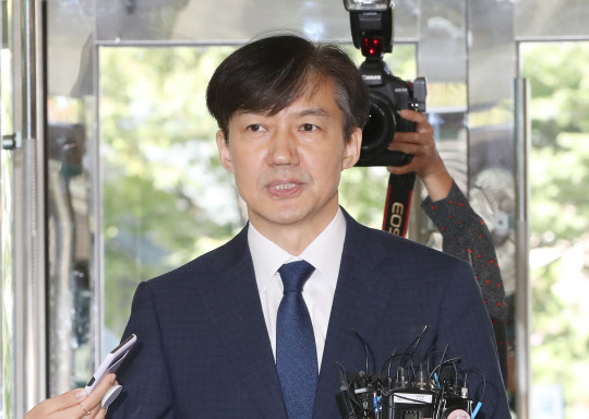 조국 법무부 장관 후보자(사진=연합뉴스)